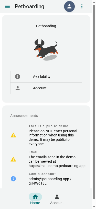 Petboarding on mobile
